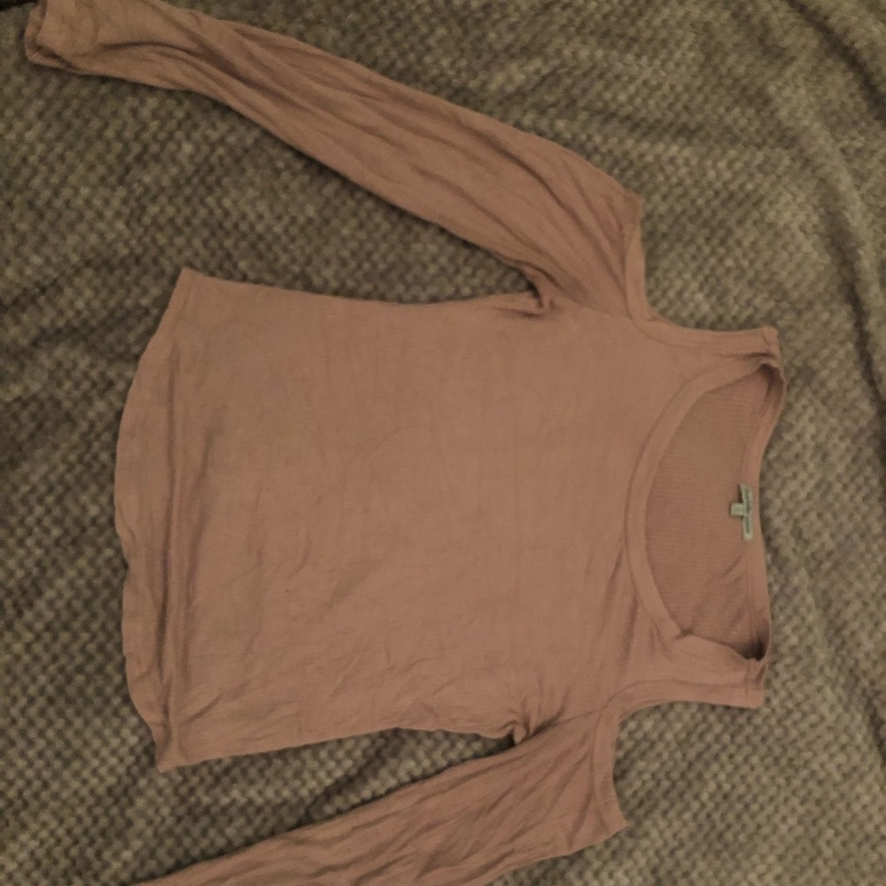 Beige Long sleeve sweater shirt